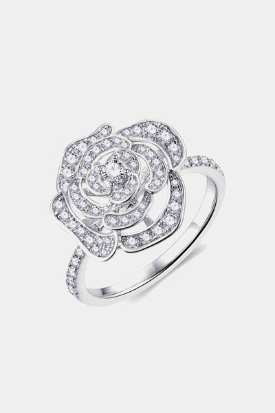 Trendsi Eros and Psyche Valentines Moissanite Flower Shape Ring