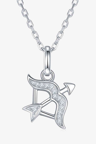 Trendsi Eros and Psyche Valentines Sagittarius / One Size Moissanite Constellation Pendant Necklace