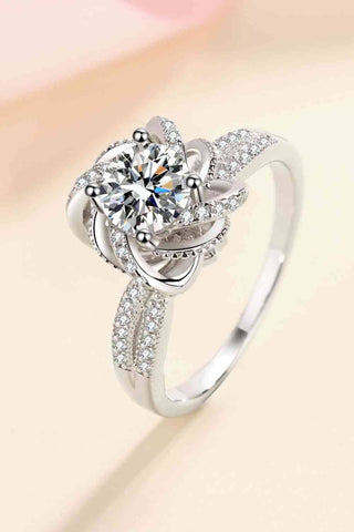 Trendsi Eros and Psyche Valentines Silver / 4 1 Carat Moissanite 925 Sterling Silver Ring