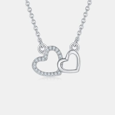 Trendsi Moissanite 925 Sterling Silver Heart Necklace