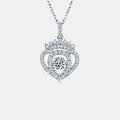 Trendsi Neckless Silver / One Size Moissanite 925 Sterling Silver Necklace