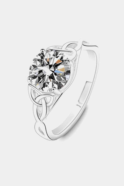 Trendsi Silver / 6 2 Carat Moissanite 925 Sterling Silver Ring