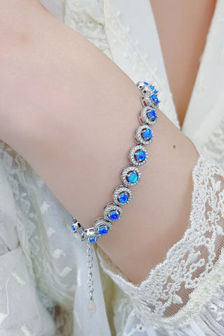 Trendsi Sky Blue / One Size My Own Way Opal Bracelet