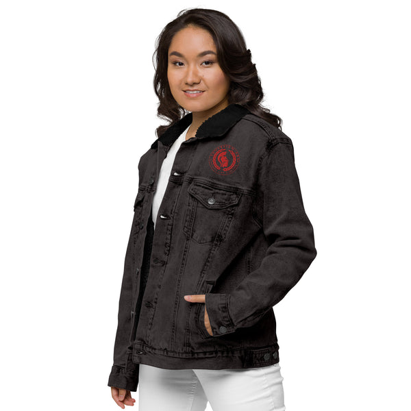 Trump Sovereign Arm Unisex denim sherpa jacket