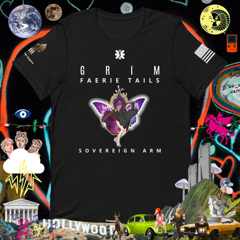 Grim Faerie Trails While Butterfly Wings Unisex t-shirt