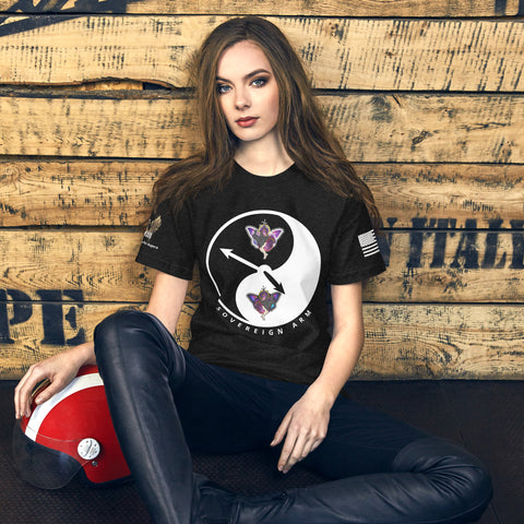 Grim Time Yin Yang tik tok goes the clock  Unisex t-shirt