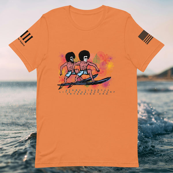 Live Free and Surf Unisex t-shirt