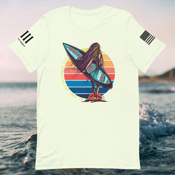 Stay Sovereign and Surf On Unisex t-shirt