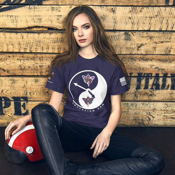 Grim Time Yin Yang tik tok goes the clock  Unisex t-shirt