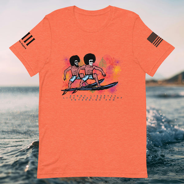 Live Free and Surf Unisex t-shirt