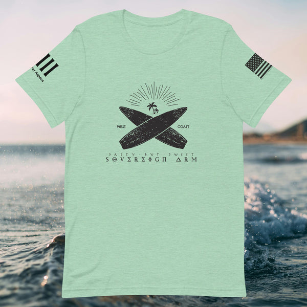 Suf Board cross Unisex t-shirt