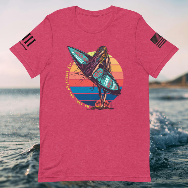 Stay Sovereign and Surf On Unisex t-shirt