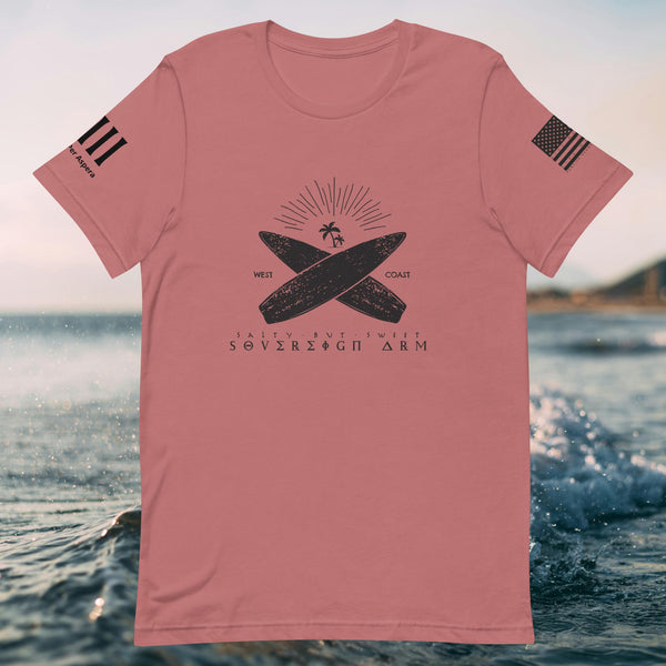 Suf Board cross Unisex t-shirt