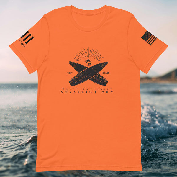 Suf Board cross Unisex t-shirt