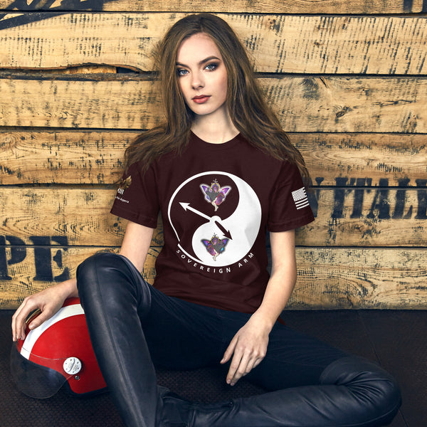 Grim Time Yin Yang tik tok goes the clock  Unisex t-shirt