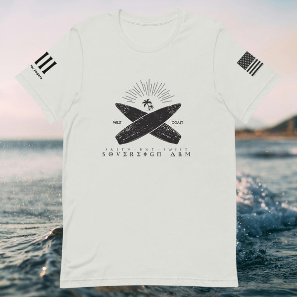 Suf Board cross Unisex t-shirt