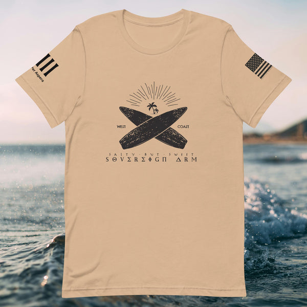 Suf Board cross Unisex t-shirt