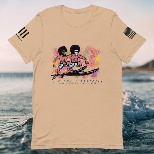 Live Free and Surf Unisex t-shirt