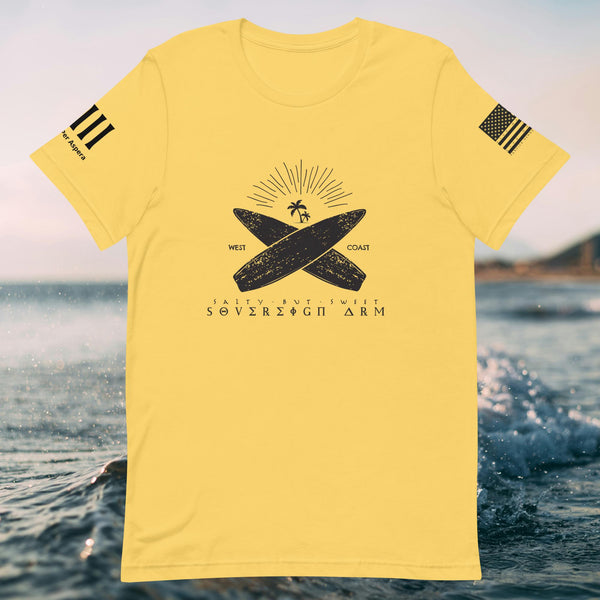 Suf Board cross Unisex t-shirt