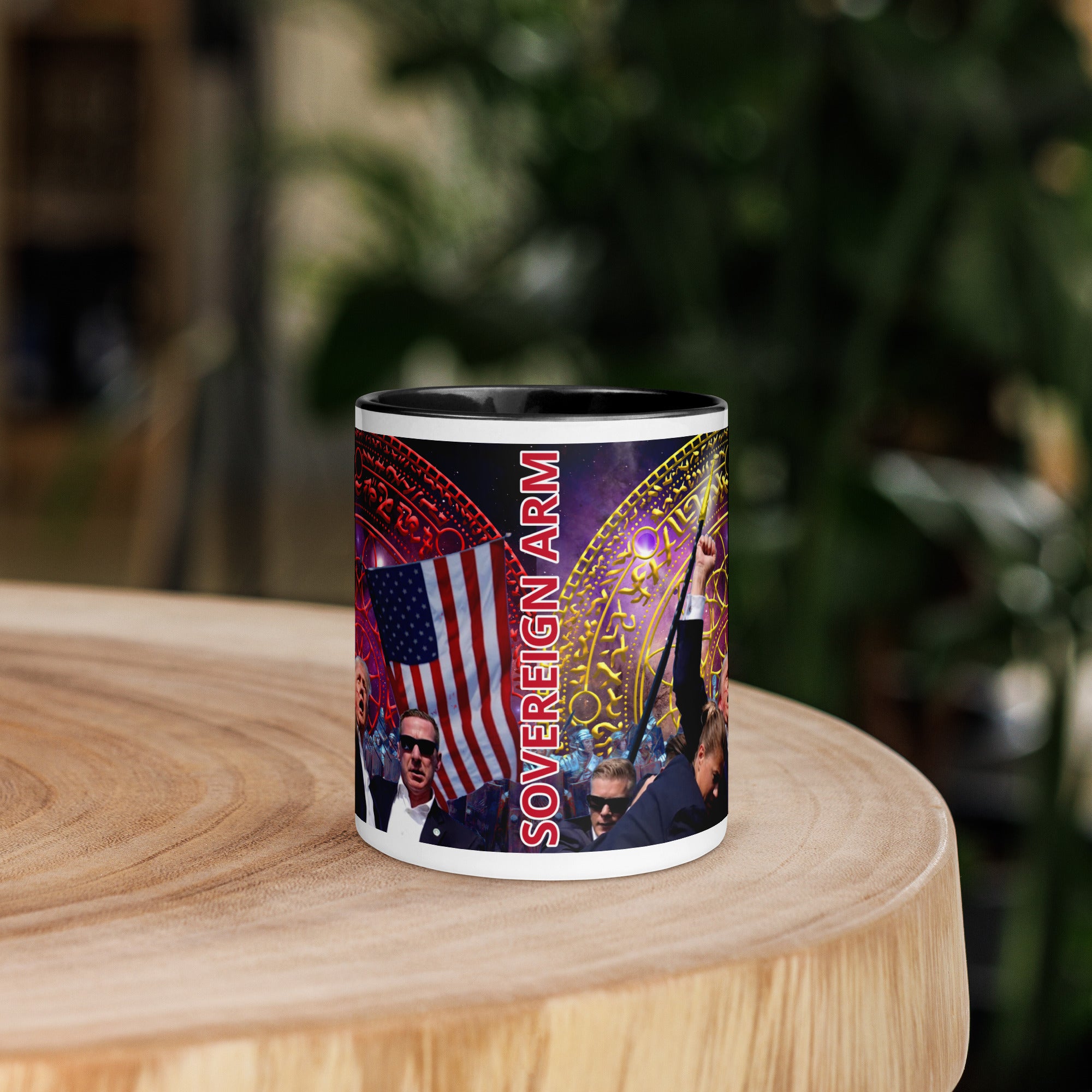 Cosmic Trump Sovereign arm Mug with Color Inside