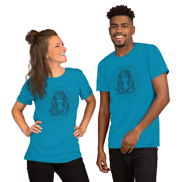 sovereignarm.com Aqua / S Zodiac Virgo, I am | Black Print Short-Sleeve Unisex T-Shirt