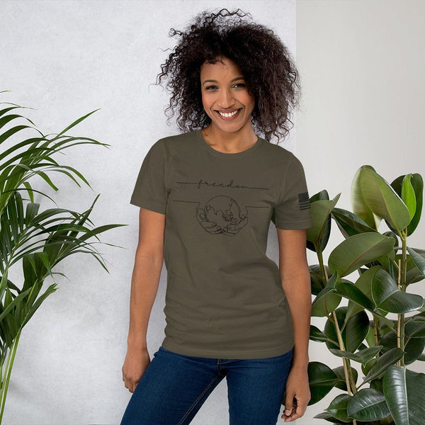 sovereignarm.com Army / S World Freedom Short-Sleeve Unisex T-Shirt