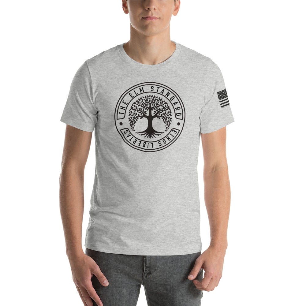 sovereignarm.com Athletic Heather / S Elm Standard Ethos Libertas Short-Sleeve Unisex T-Shirt