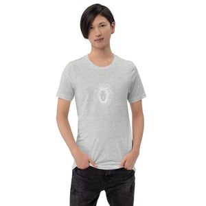 sovereignarm.com Athletic Heather / S Zodiac Leo, I am | White Print Short-Sleeve Unisex T-Shirt