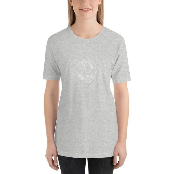 sovereignarm.com Athletic Heather / S Zodiac Pisces, I am | White Print Short-Sleeve Unisex T-Shirt