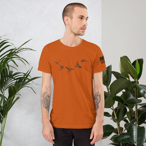 sovereignarm.com Autumn / S Free Birds Short-Sleeve Unisex T-Shirt