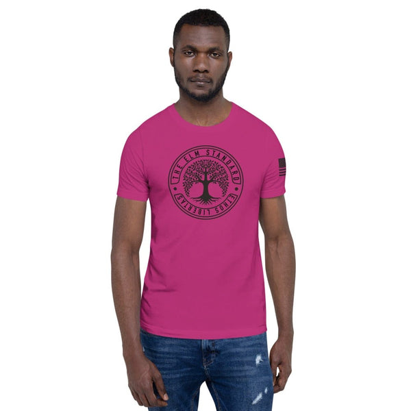 sovereignarm.com Berry / S Elm Standard Ethos Libertas  Short-Sleeve Unisex T-Shirt