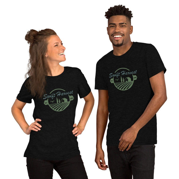 sovereignarm.com Black Heather / XS Swift Harvest, Farm Short-Sleeve Unisex T-Shirt