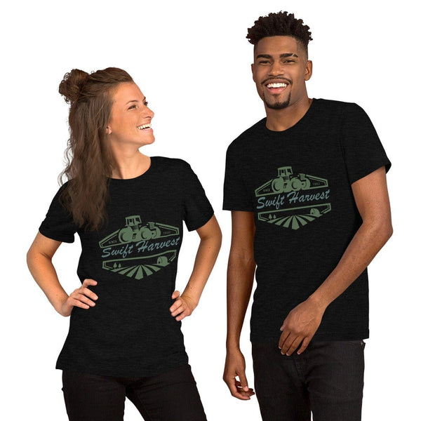 sovereignarm.com Black Heather / XS Swift Harvest Tractor Short-Sleeve Unisex T-Shirt