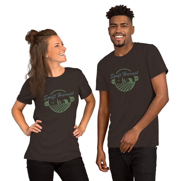 sovereignarm.com Brown / S Swift Harvest, Farm Short-Sleeve Unisex T-Shirt