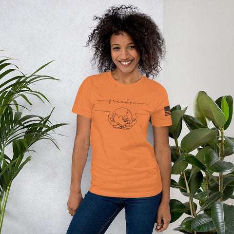 sovereignarm.com Burnt Orange / XS World Freedom Short-Sleeve Unisex T-Shirt