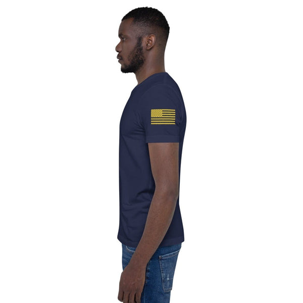 sovereignarm.com Ethos Libertas Gold Short-Sleeve Unisex T-Shirt