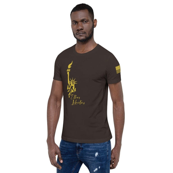 sovereignarm.com Ethos Libertas Gold Short-Sleeve Unisex T-Shirt