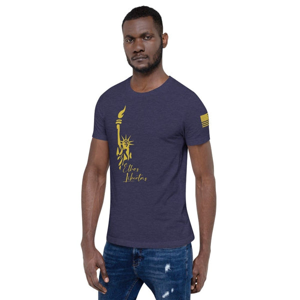 sovereignarm.com Ethos Libertas Gold Short-Sleeve Unisex T-Shirt