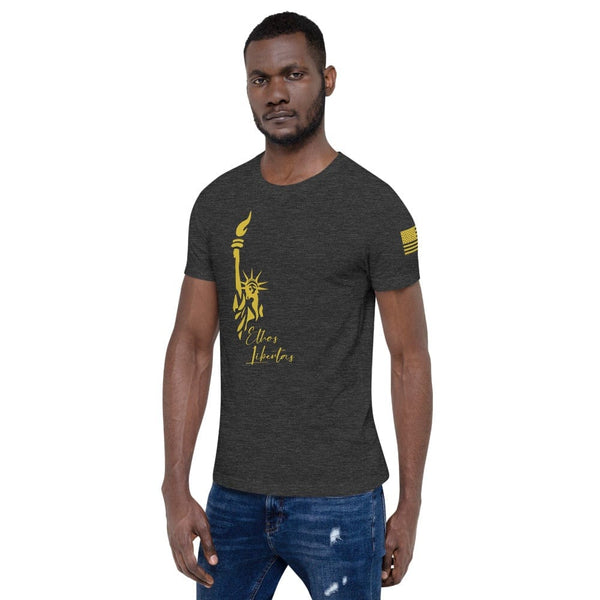 sovereignarm.com Ethos Libertas Gold Short-Sleeve Unisex T-Shirt