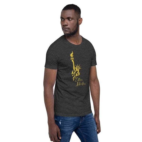 sovereignarm.com Ethos Libertas Gold Short-Sleeve Unisex T-Shirt