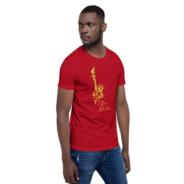 sovereignarm.com Ethos Libertas Gold Short-Sleeve Unisex T-Shirt