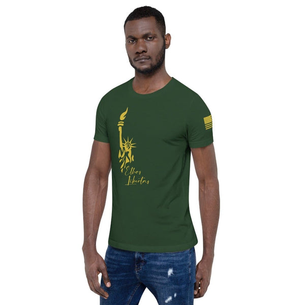 sovereignarm.com Ethos Libertas Gold Short-Sleeve Unisex T-Shirt