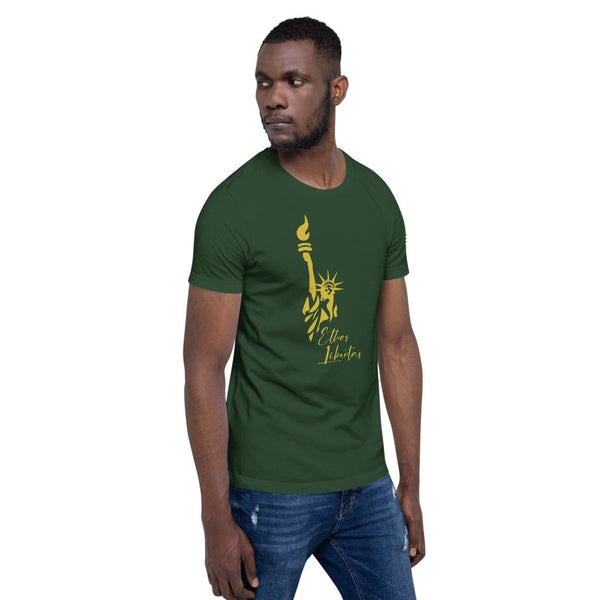 sovereignarm.com Ethos Libertas Gold Short-Sleeve Unisex T-Shirt