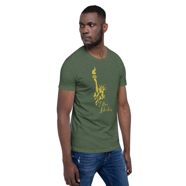 sovereignarm.com Ethos Libertas Gold Short-Sleeve Unisex T-Shirt