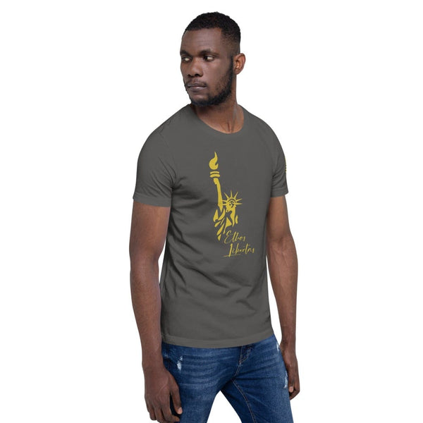 sovereignarm.com Ethos Libertas Gold Short-Sleeve Unisex T-Shirt