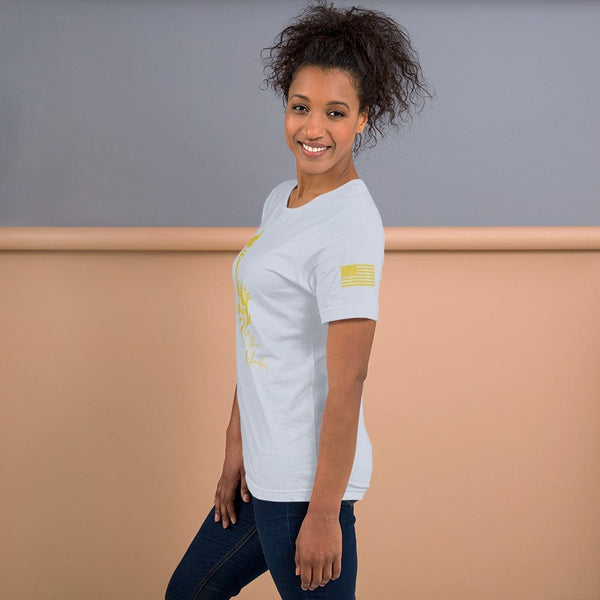 sovereignarm.com Ethos Libertas Gold Short-Sleeve Unisex T-Shirt