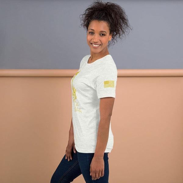 sovereignarm.com Ethos Libertas Gold Short-Sleeve Unisex T-Shirt