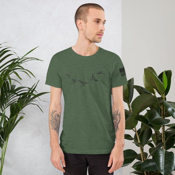 sovereignarm.com Heather Forest / S Free Birds Short-Sleeve Unisex T-Shirt