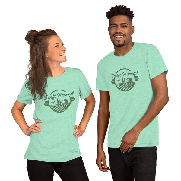 sovereignarm.com Heather Mint / S Swift Harvest, Farm Short-Sleeve Unisex T-Shirt