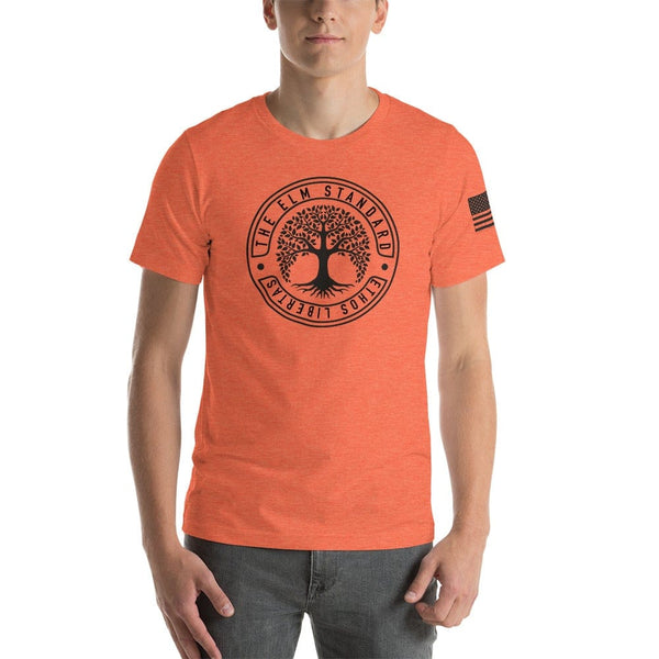 sovereignarm.com Heather Orange / S Elm Standard Ethos Libertas Short-Sleeve Unisex T-Shirt